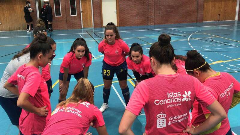Las jugadoras teldense/TA.